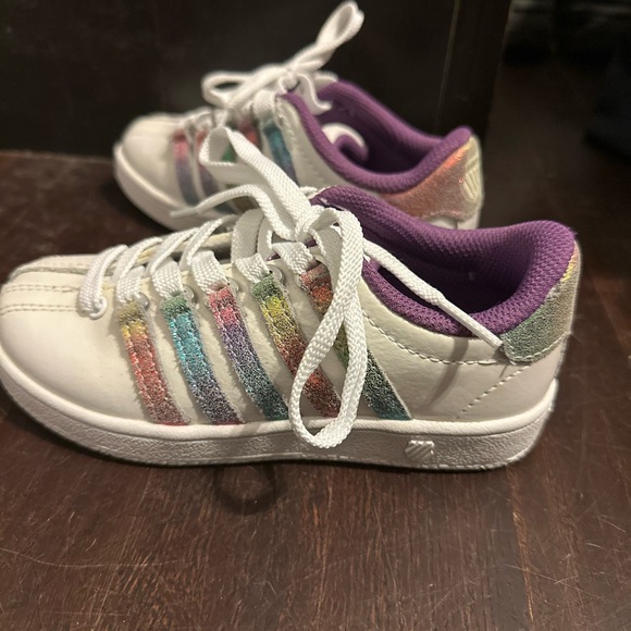 DSW Other - Kids White and Rainbow Sneakers